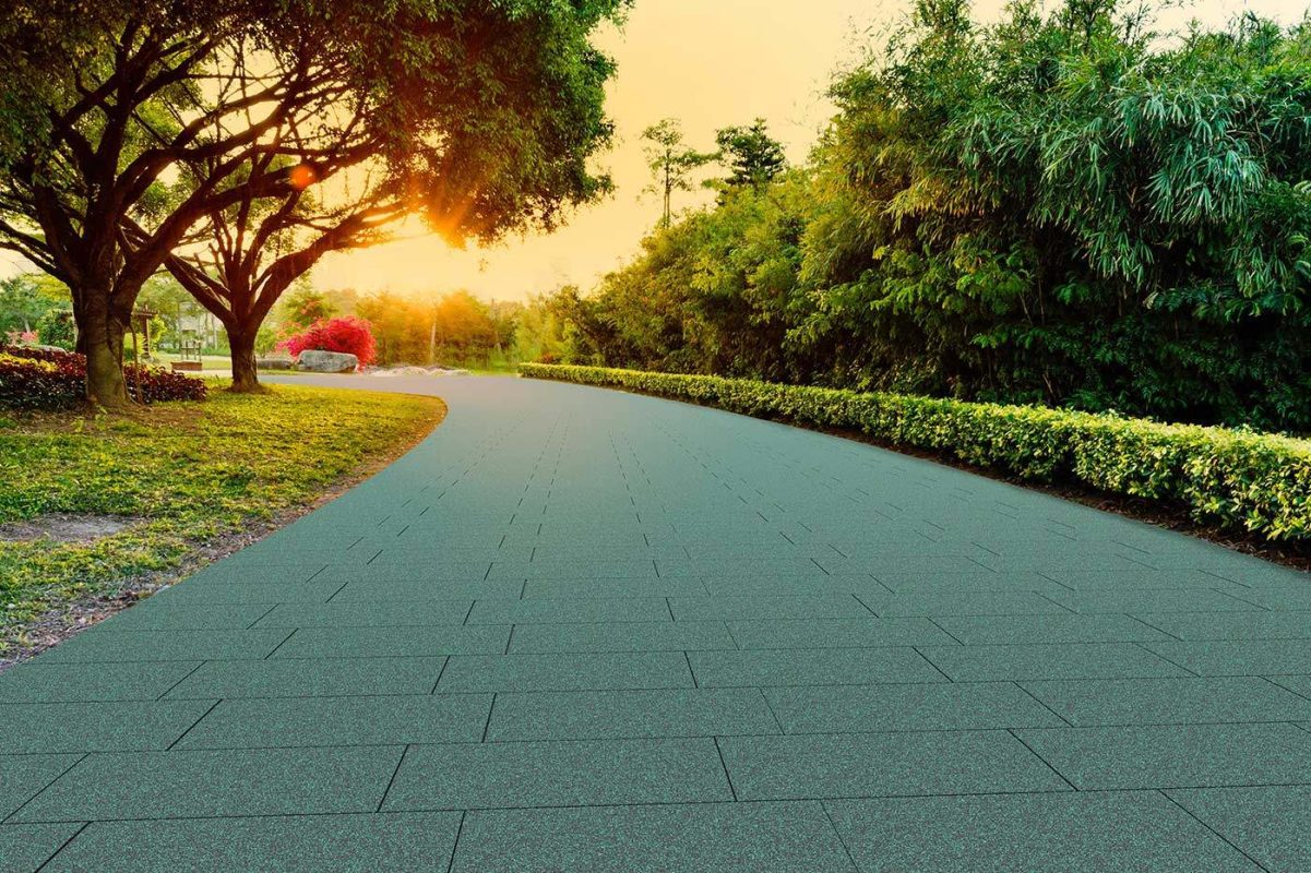 Viale parco di giorno